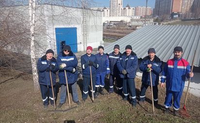 Метрополитен на субботнике