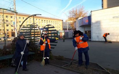 Метрополитен на субботнике