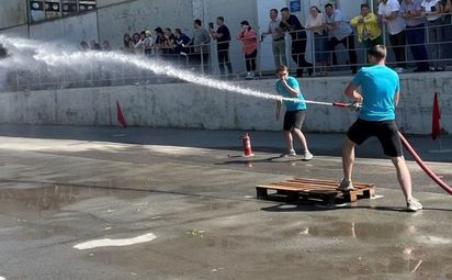 Соревнования по пожарно-спасательному виду спорта прошли в метрополитене