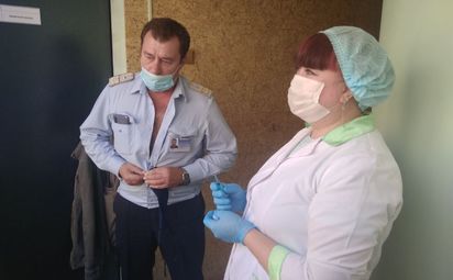 Продолжается вакцинация в метрополитене