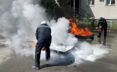 Соревнования по пожарно-спасательному виду спорта прошли в метрополитене