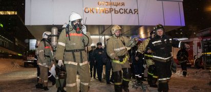 На станции «Октябрьская» прошли ночные учения экстренных служб