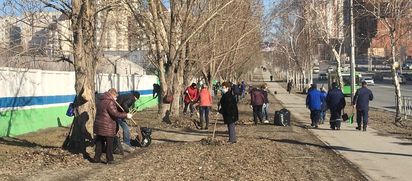 Новосибирский метрополитен вышел на субботник!