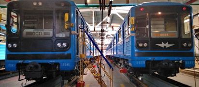 Очередной состав вышел на линию после капремонта