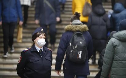Рейд против нарушителей масочного режима в метро